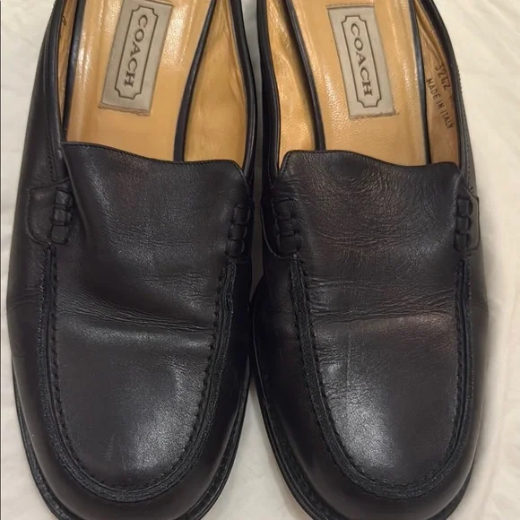 Coach Black Leather Women’s Loafers - Picture 5 of 5